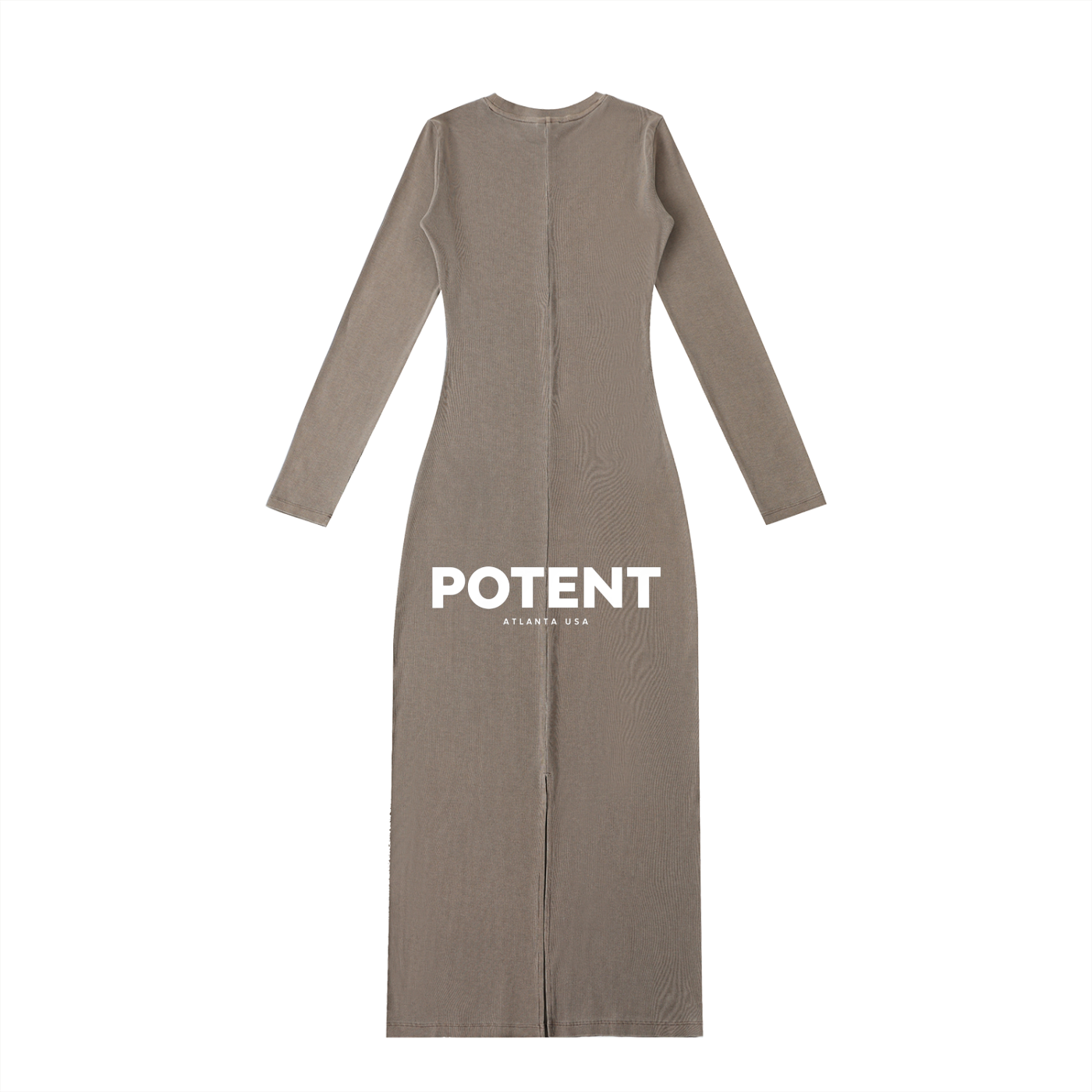 Dyed Washed Slit Maxi Dress