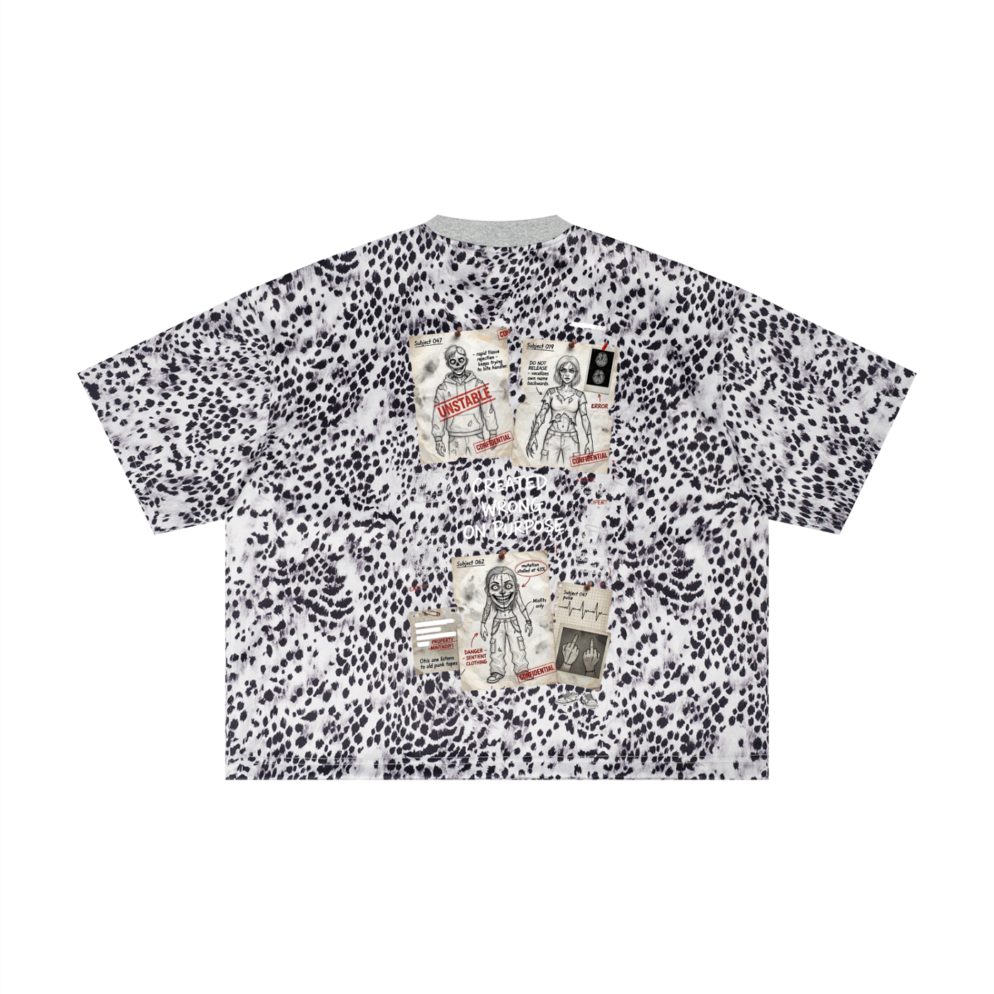 Unisex Leopard Print Boxy T-Shirt
