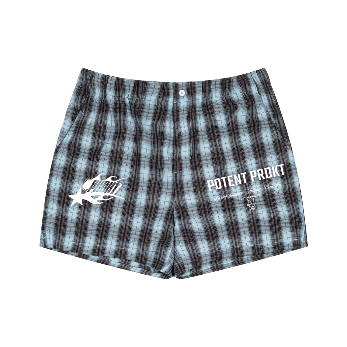 Unisex Plaid Shorts