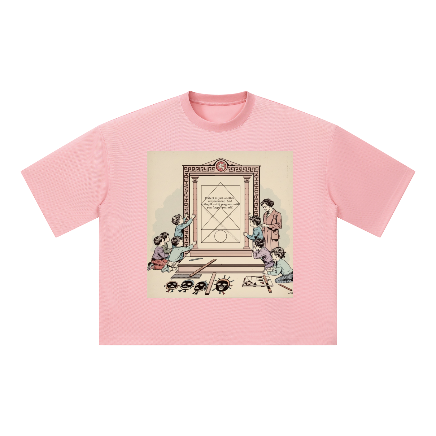 Unisex Boxy Mesh Crewneck T-Shirt