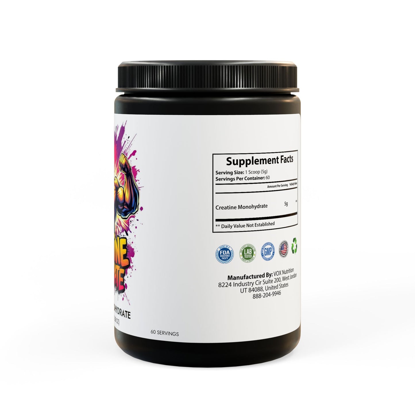 Creatine Monohydrate Supplement (300g, 10.58oz)