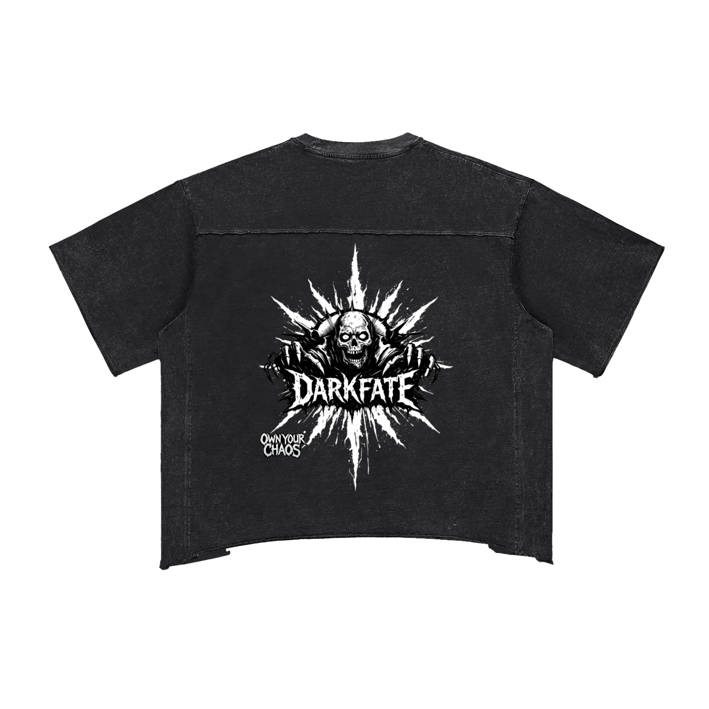 Raw Edge Snow Washed Boxy T-Shirt