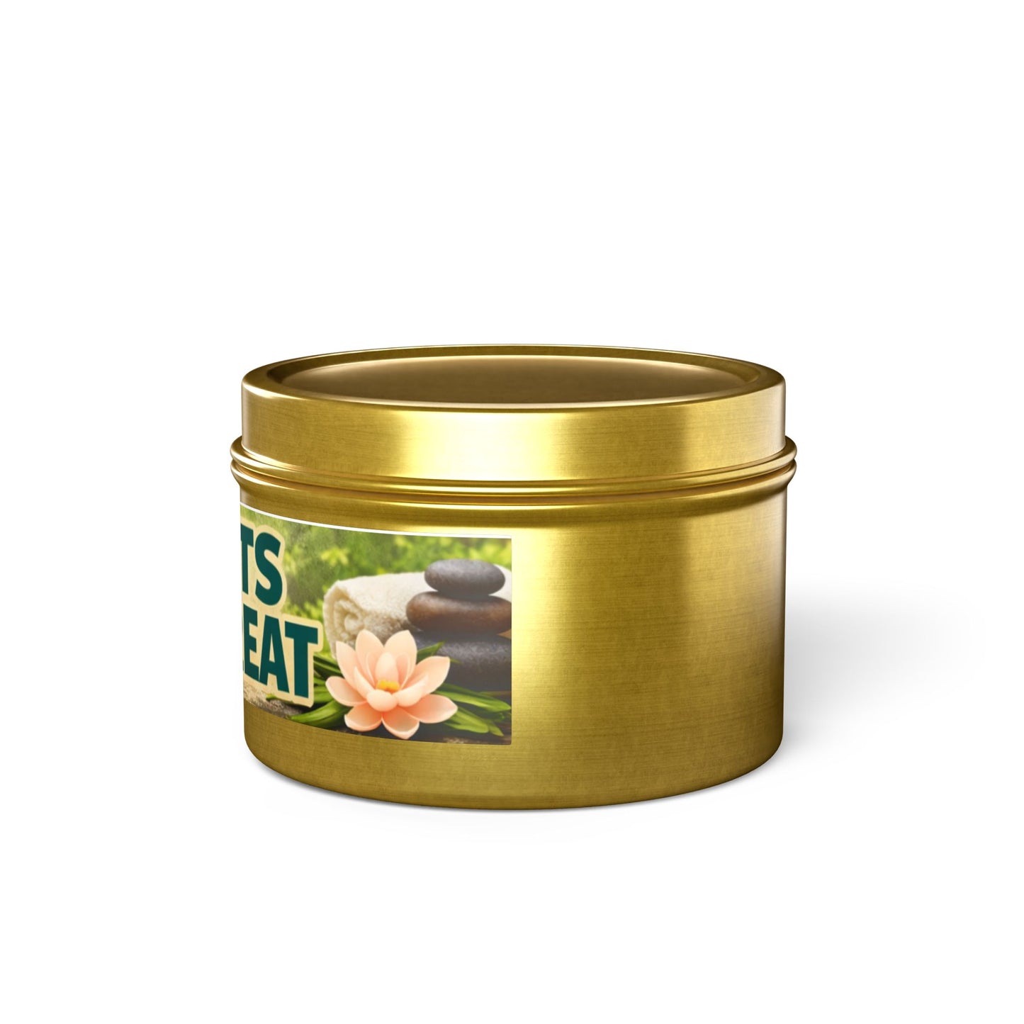 Vanilla Bean Tin Candle — Potent Scented Soy Candle