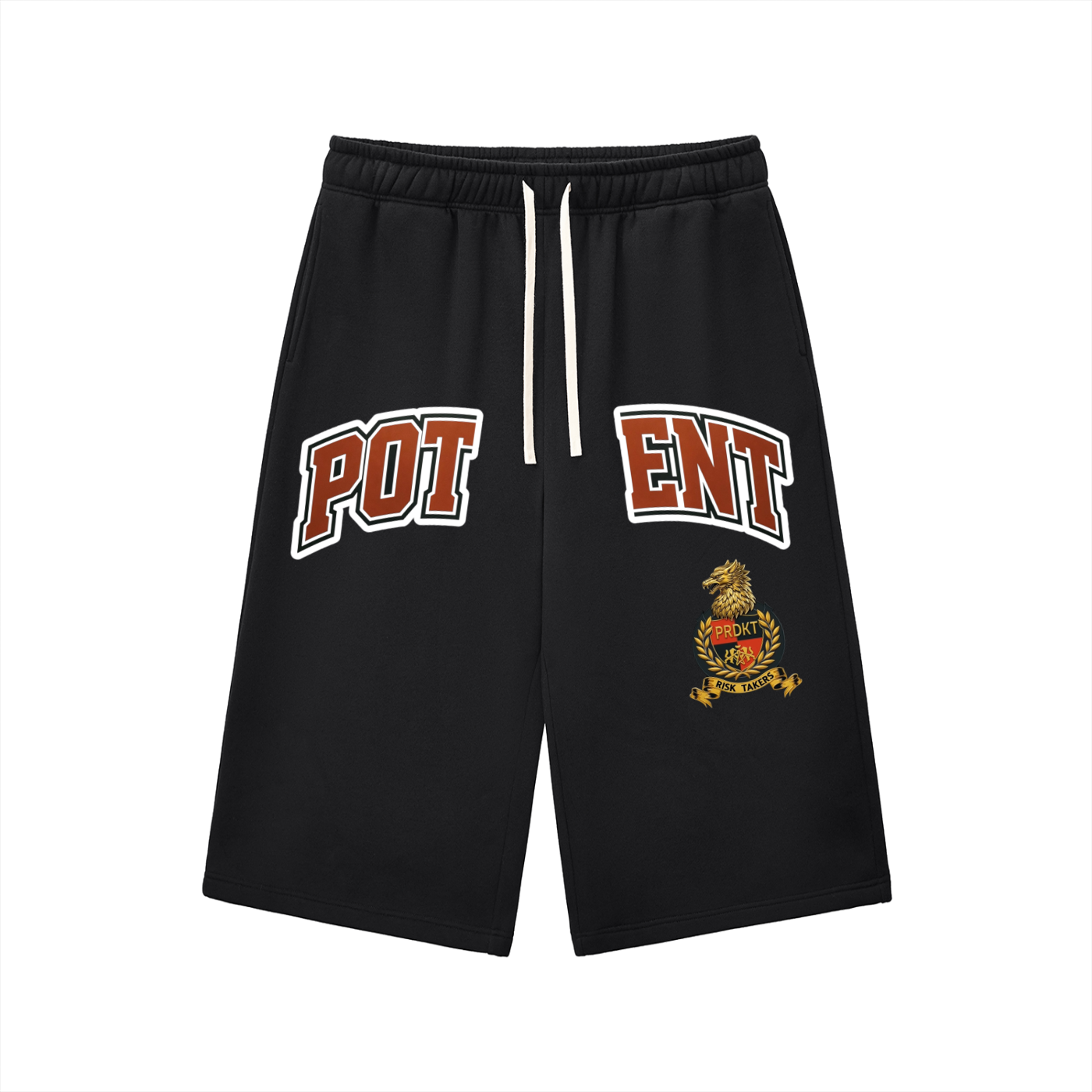 Relaxed Drawstring Three-quarter Sweatpants