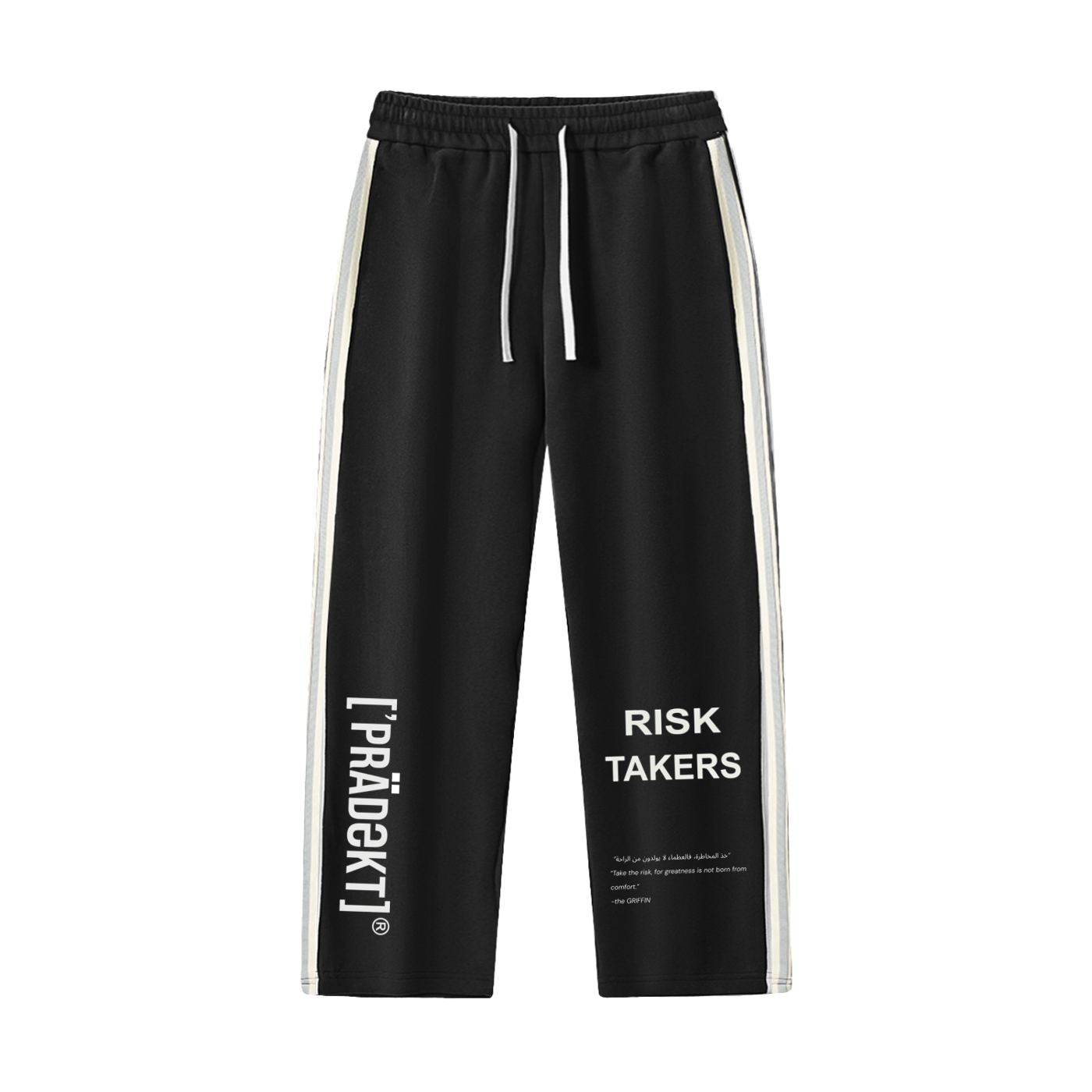 Contrast Side-Stripe Straight-Leg  Pants