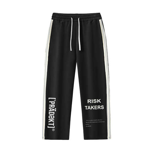 Contrast Side-Stripe Straight-Leg  Pants