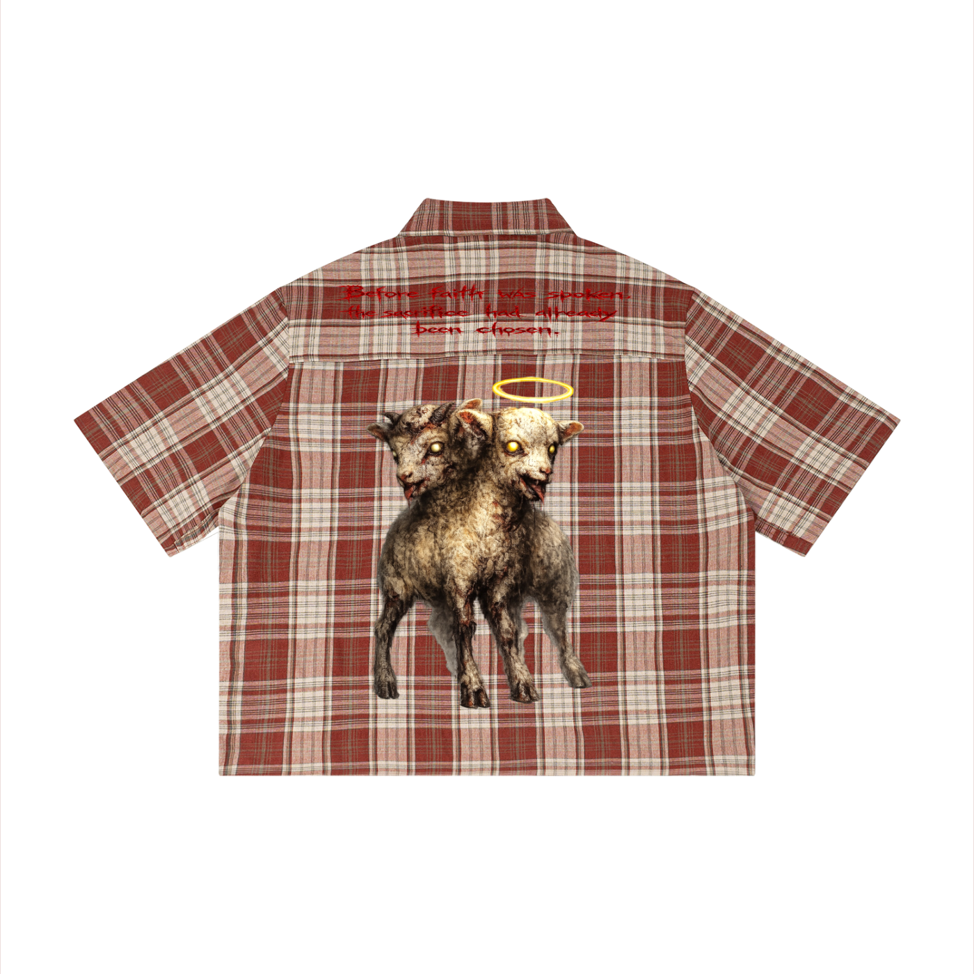 Unisex Plaid Boxy Short Sleeve Shirt