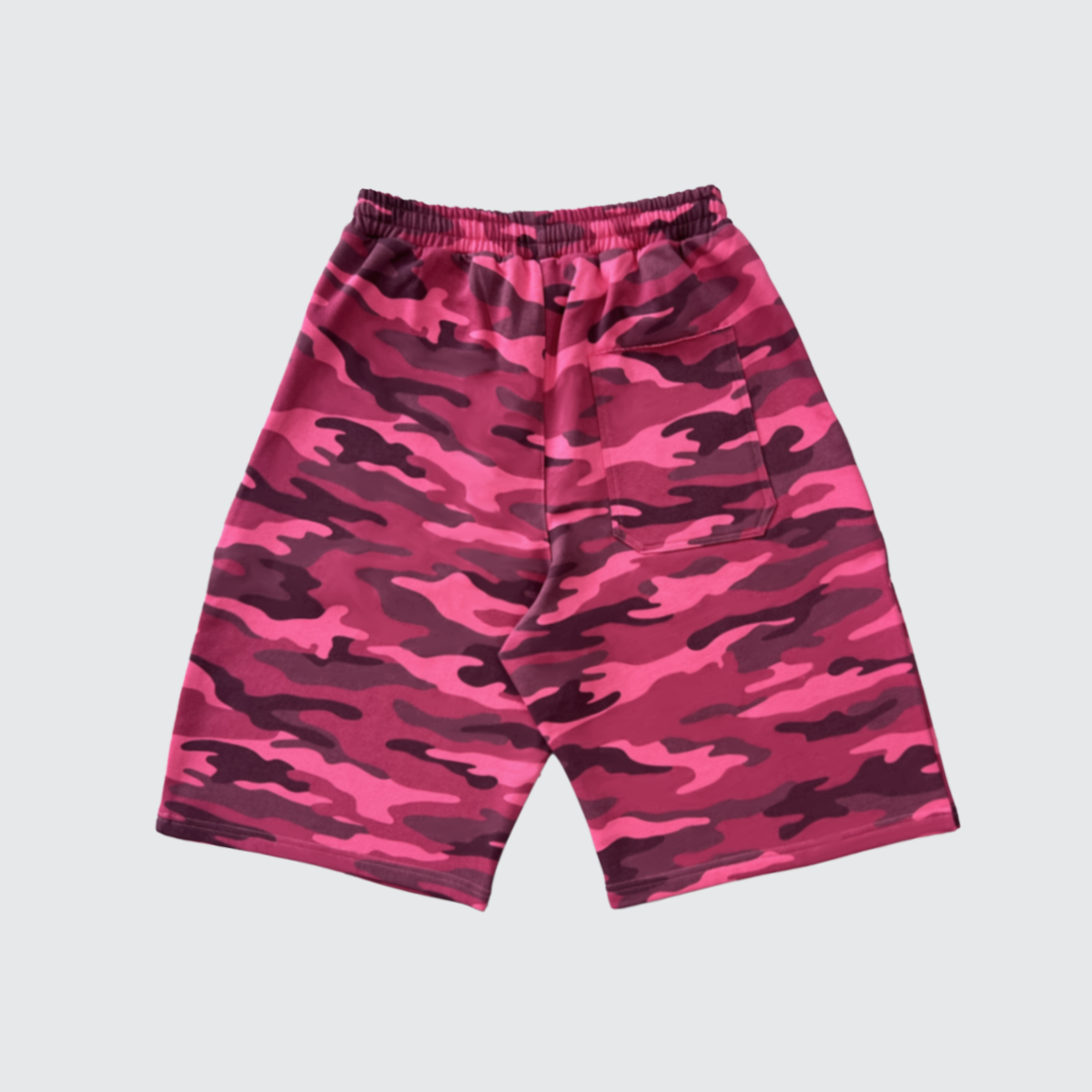 Unisex Heavyweight 100% Cotton French Terry Rose Camo Shorts (420GSM)