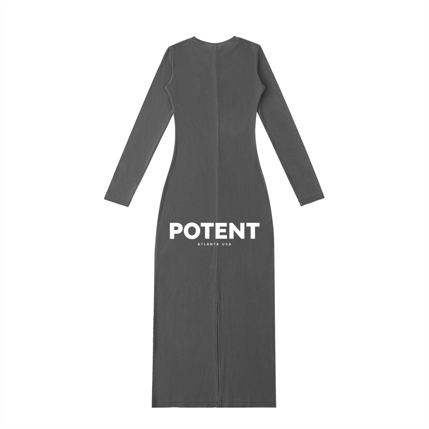 Dyed Washed Slit Maxi Dress