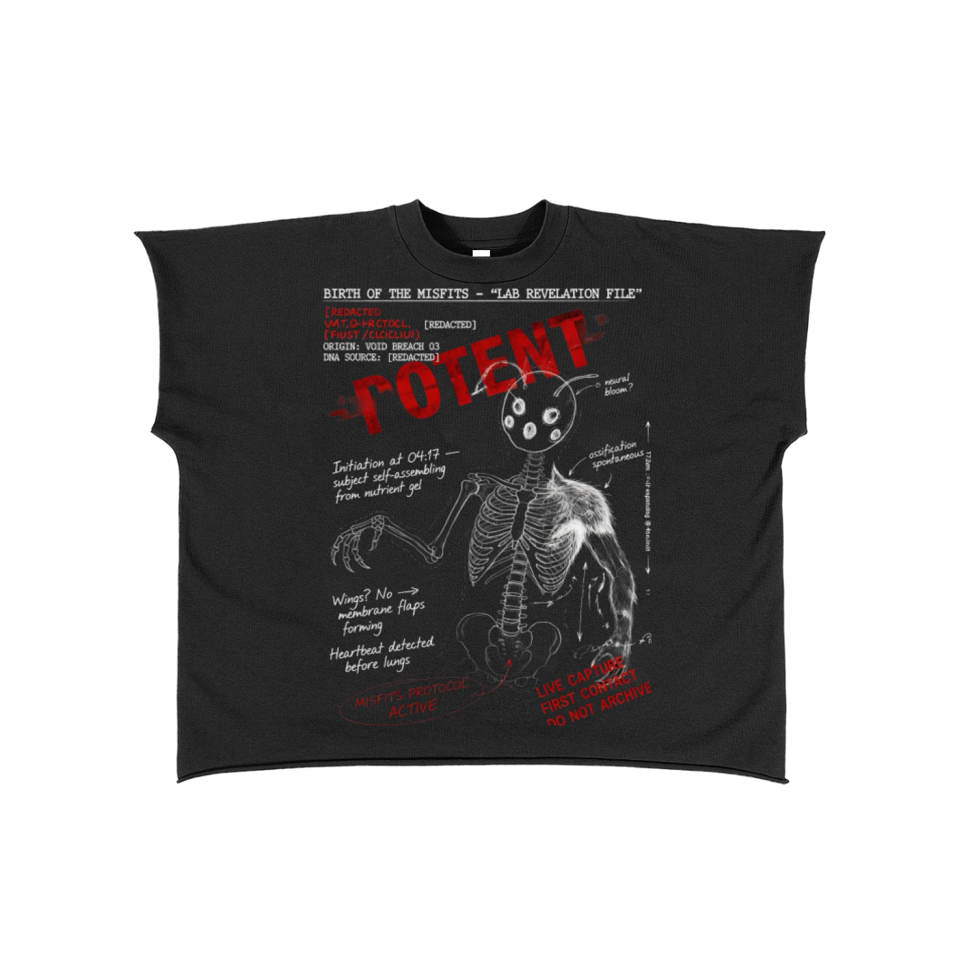 Raw Edge Boxy Non-Shrink T-Shirt