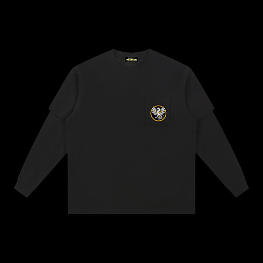 Layered Long Sleeve Oversized Tee