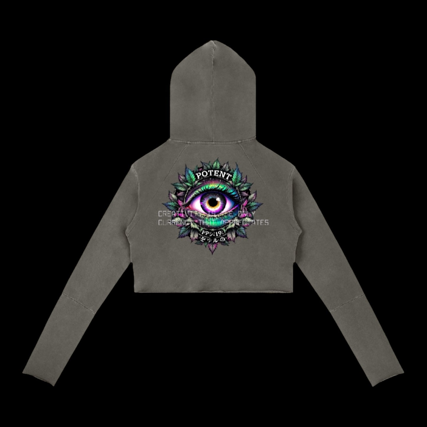 Vintage Washed Raw Edge Hoodie