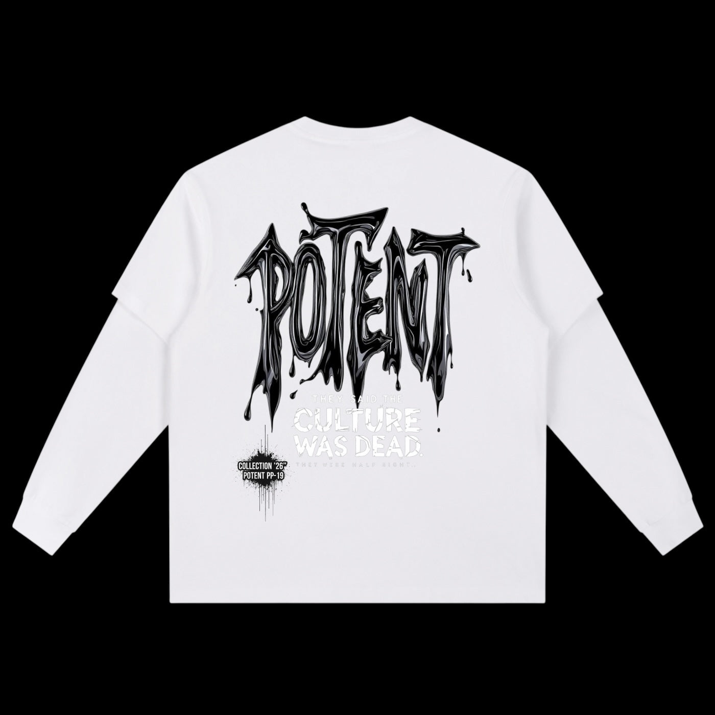 Layered Long Sleeve Oversized Tee