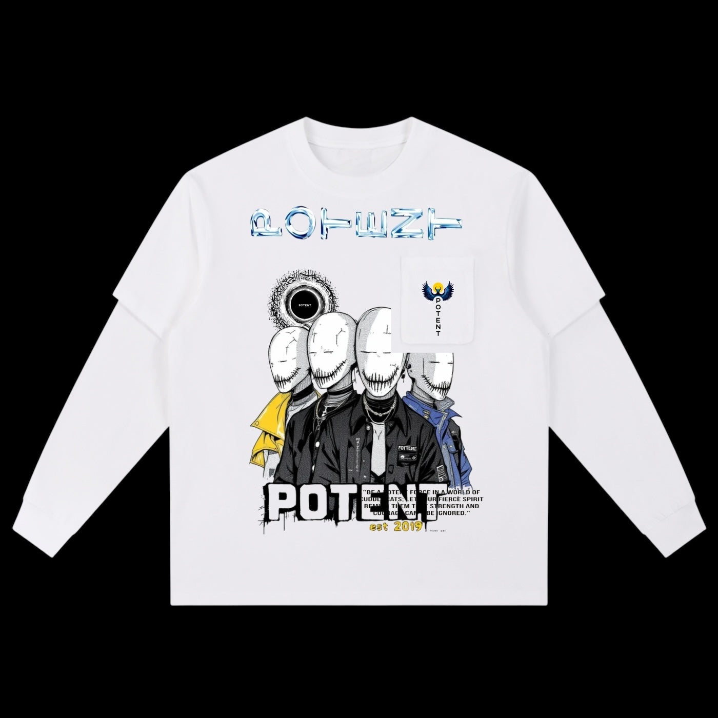 Layered Long Sleeve Oversized Tee