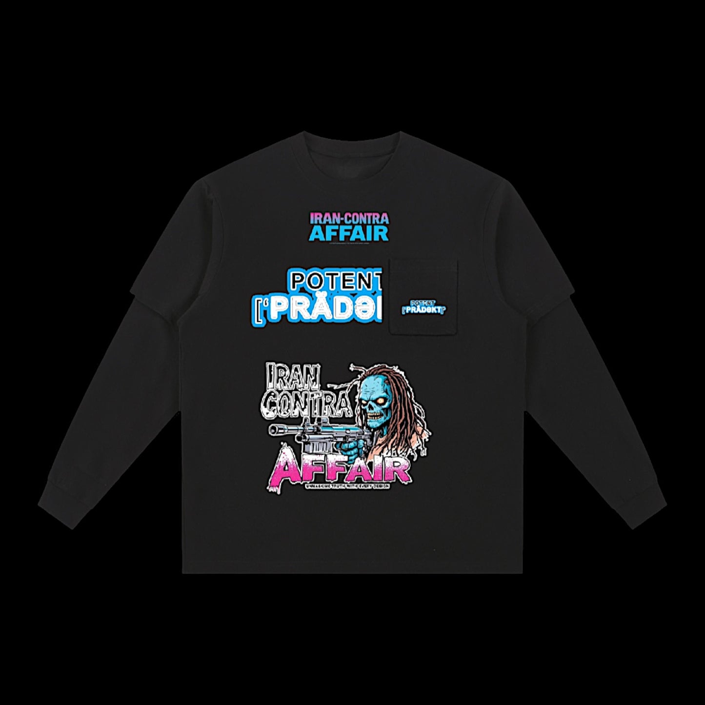 Layered Long Sleeve Oversized Tee