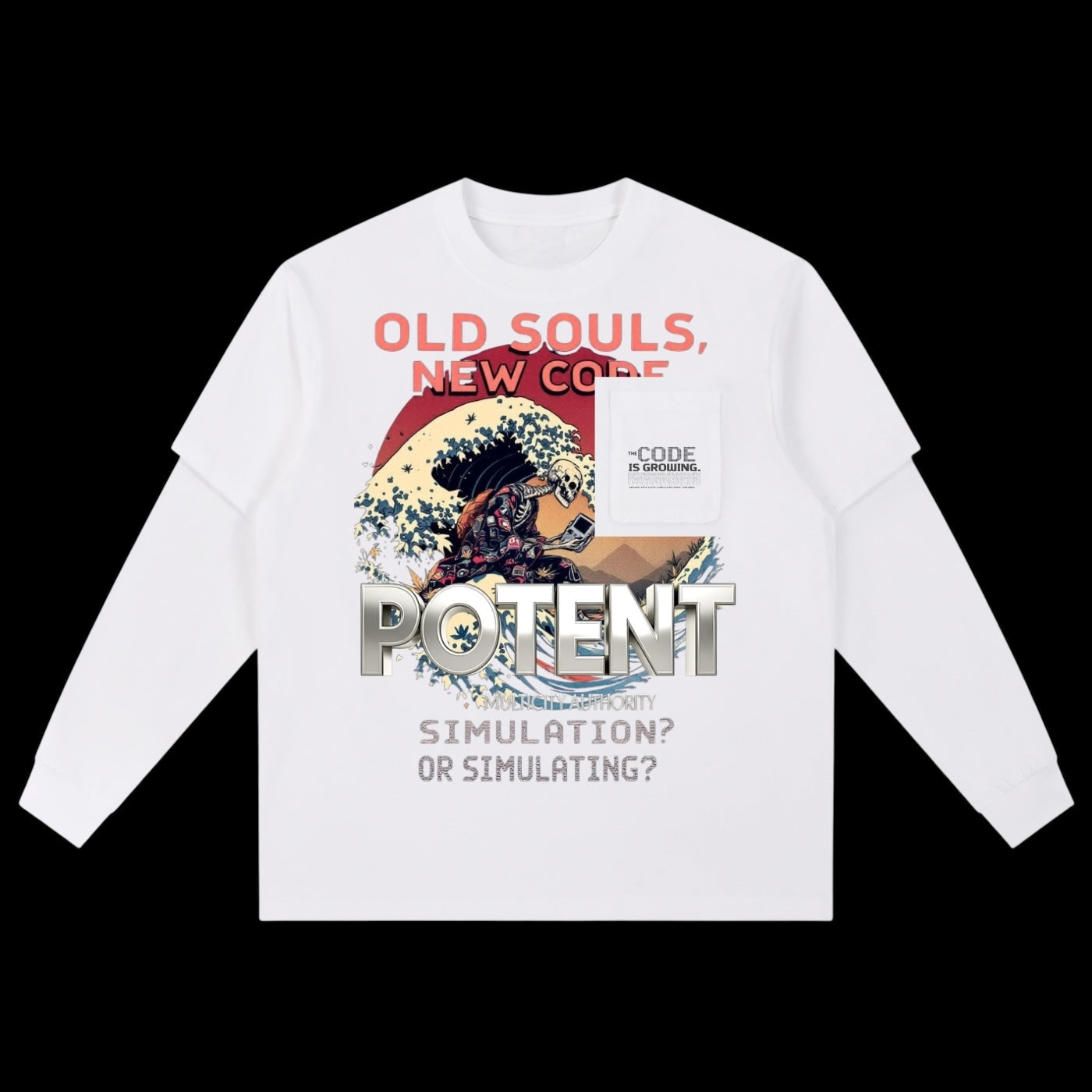 Layered Long Sleeve Oversized Tee