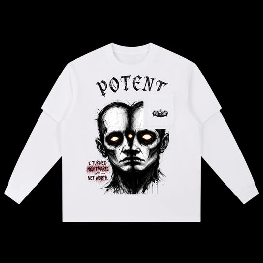 Layered Long Sleeve Oversized Tee