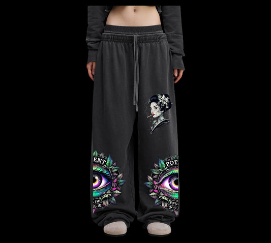 UNISEX Vintage Washed Waist Pants