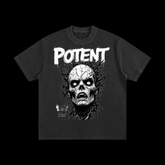 Heavyweight Vintage Washed Frayed T-Shirt