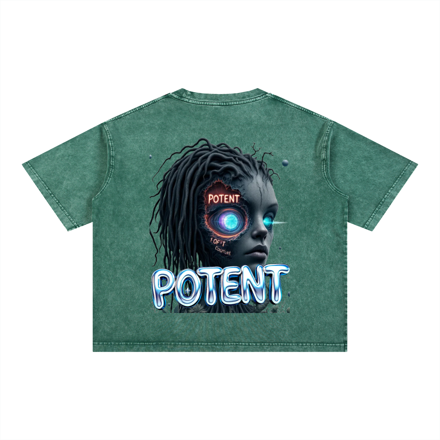 Mineral Wash Boxy Cotton T-Shirt