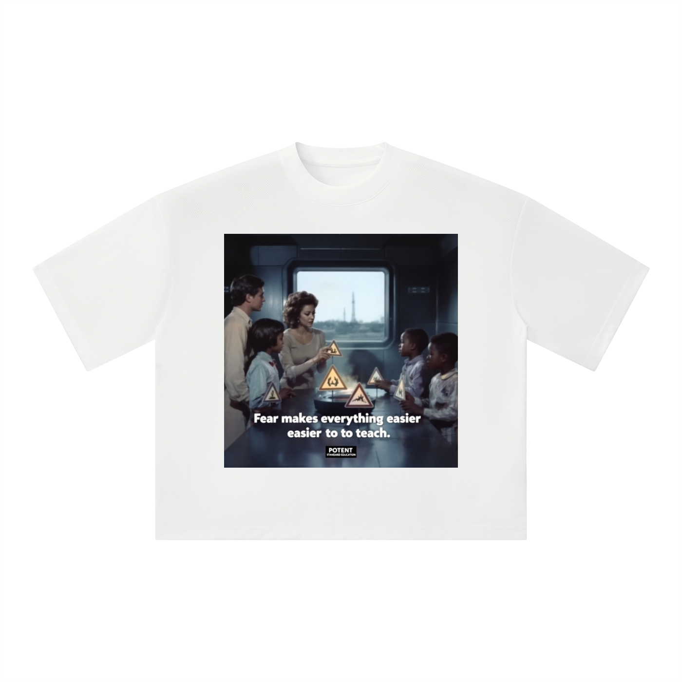 Unisex Boxy Mesh Crewneck T-Shirt