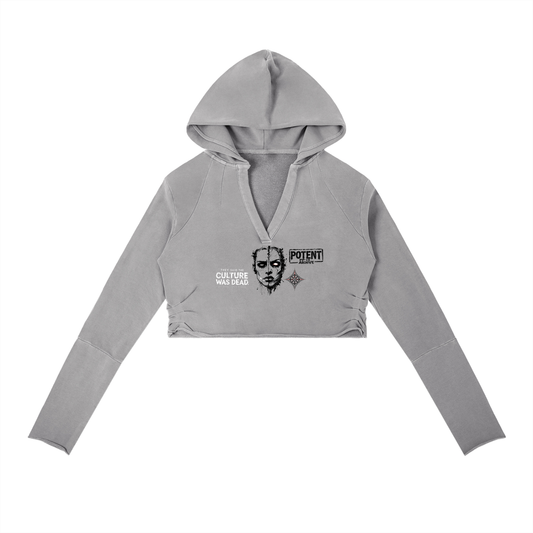 Vintage Washed Raw Edge Hoodie