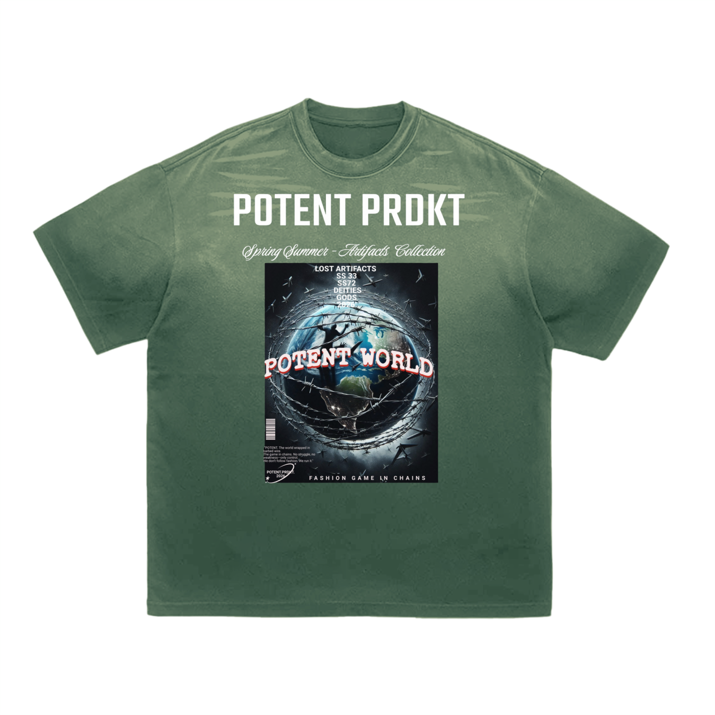 Tiger Stripe Gradient Washed T-Shirt