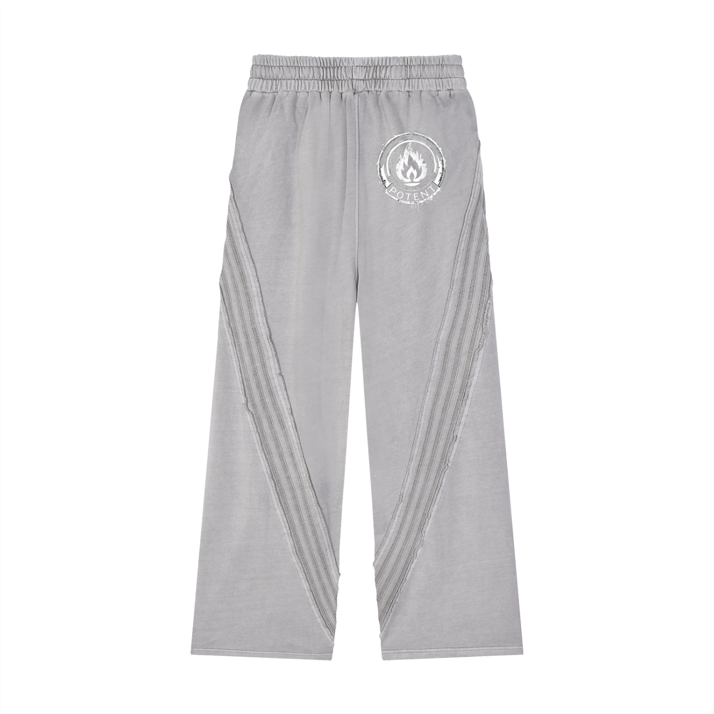 Snow Washed Tape Raw Edge Sweatpants