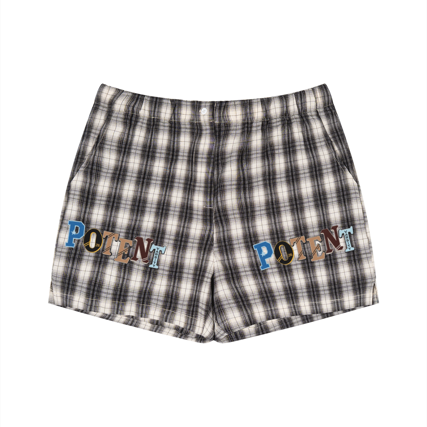 Unisex Plaid Shorts