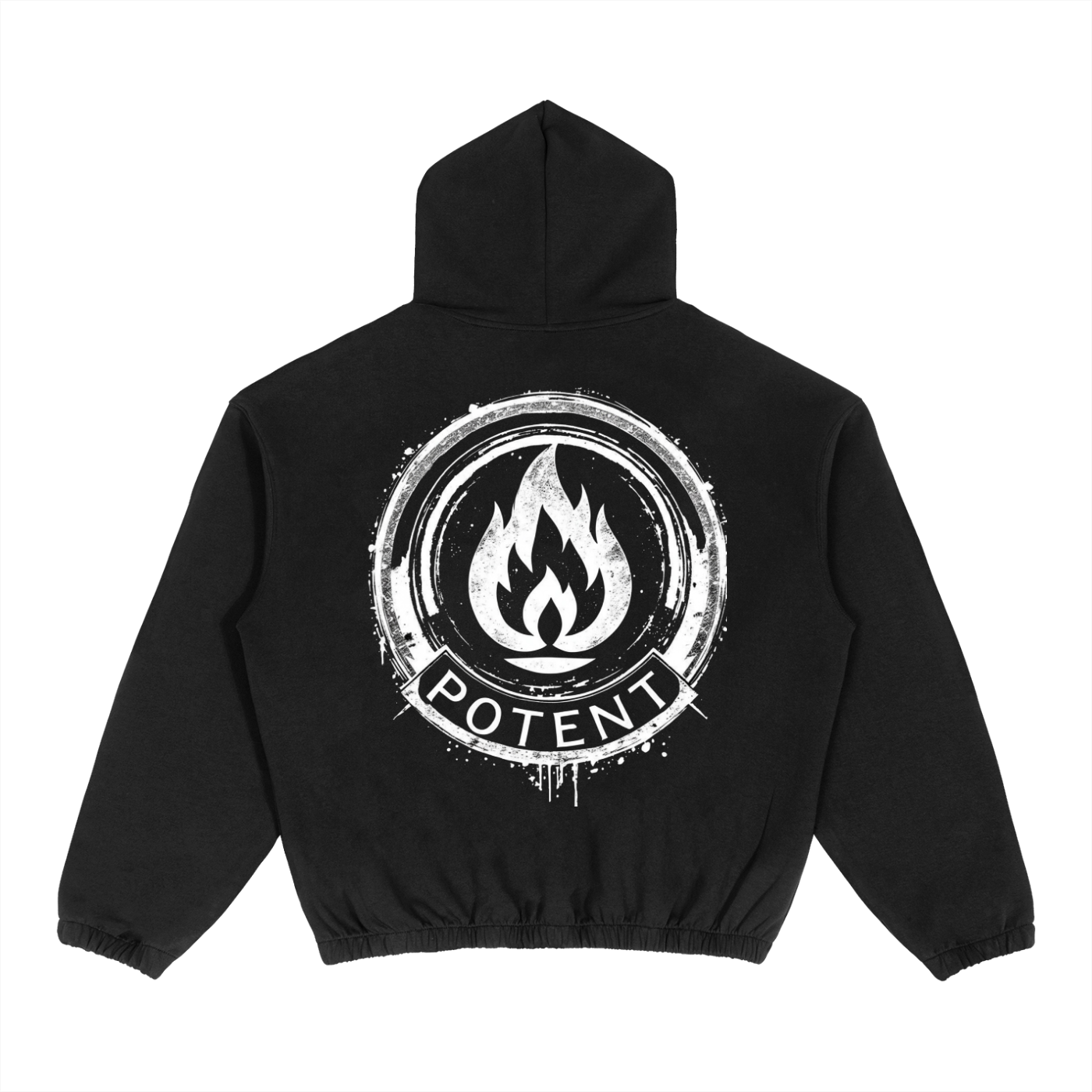 Boxy Cinched Hem Hoodie 380 GSM