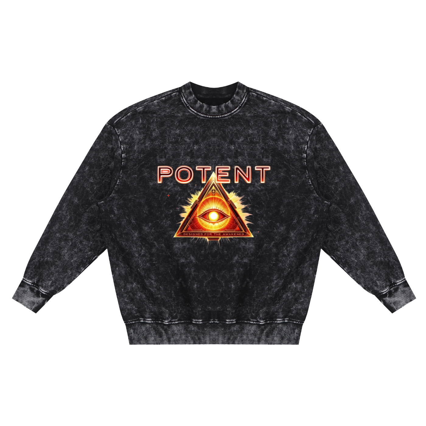 Snow Washed Hand-Frayed Sweatshirt