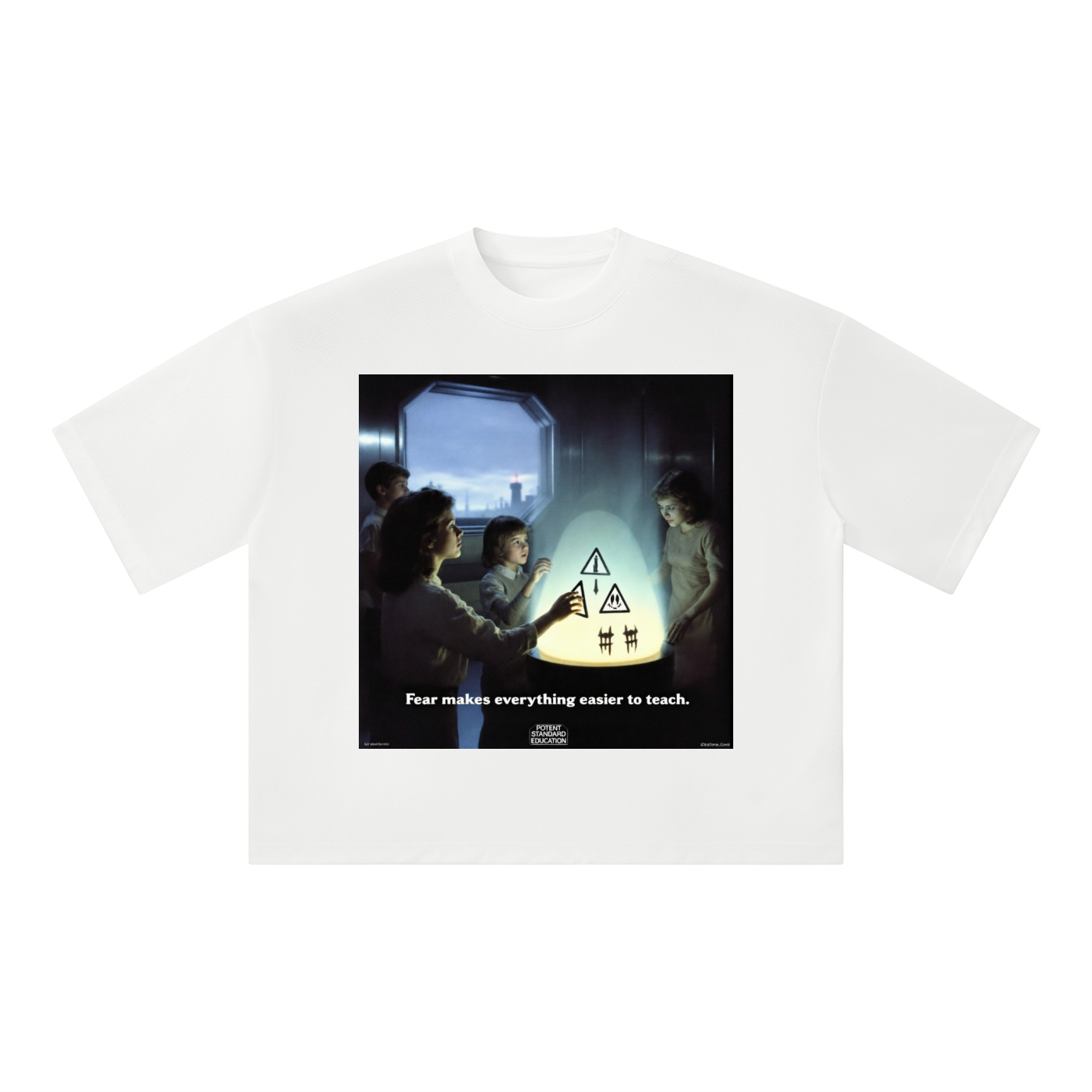 Unisex Boxy Mesh Crewneck T-Shirt