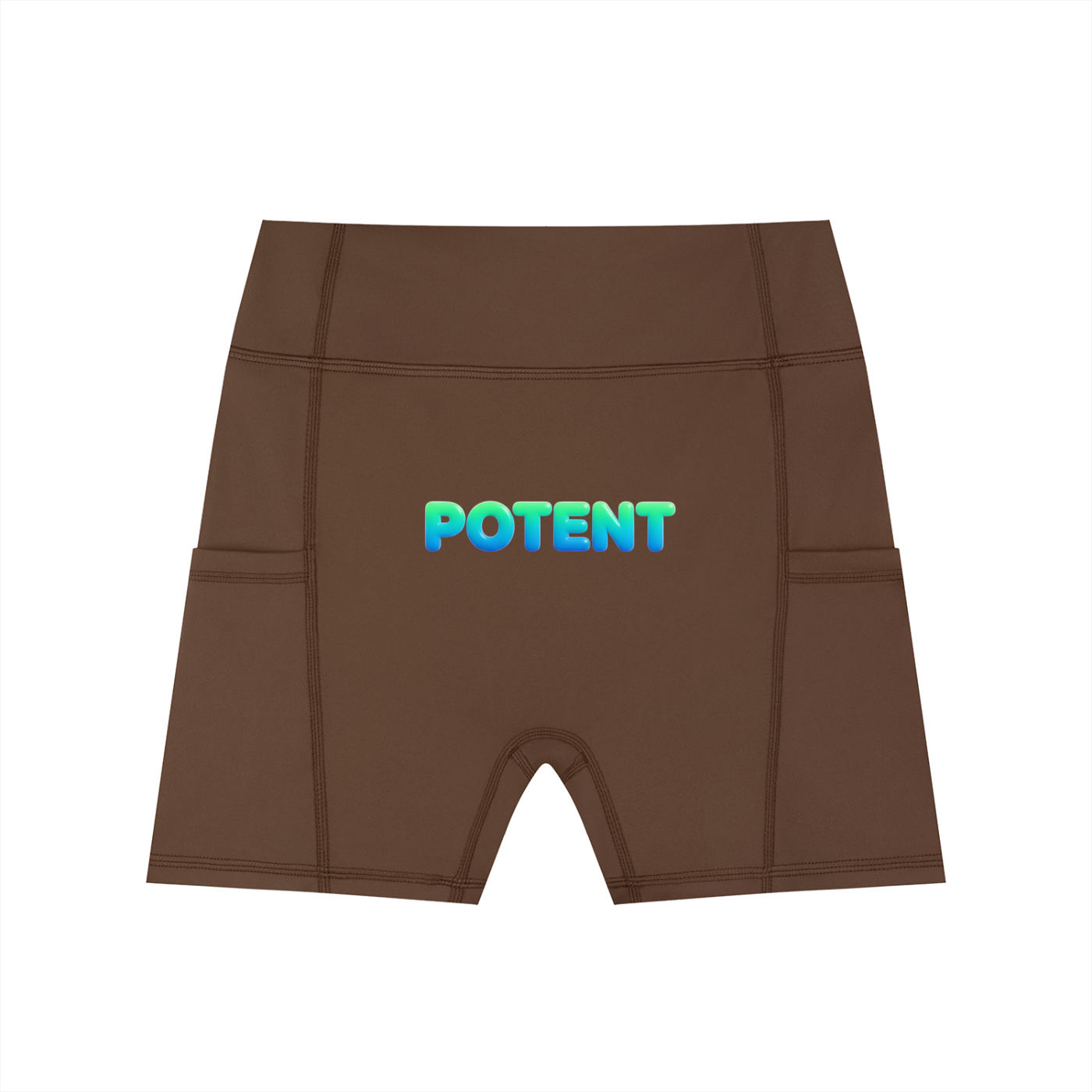 Women's High-Waisted Pocket Biker Shorts