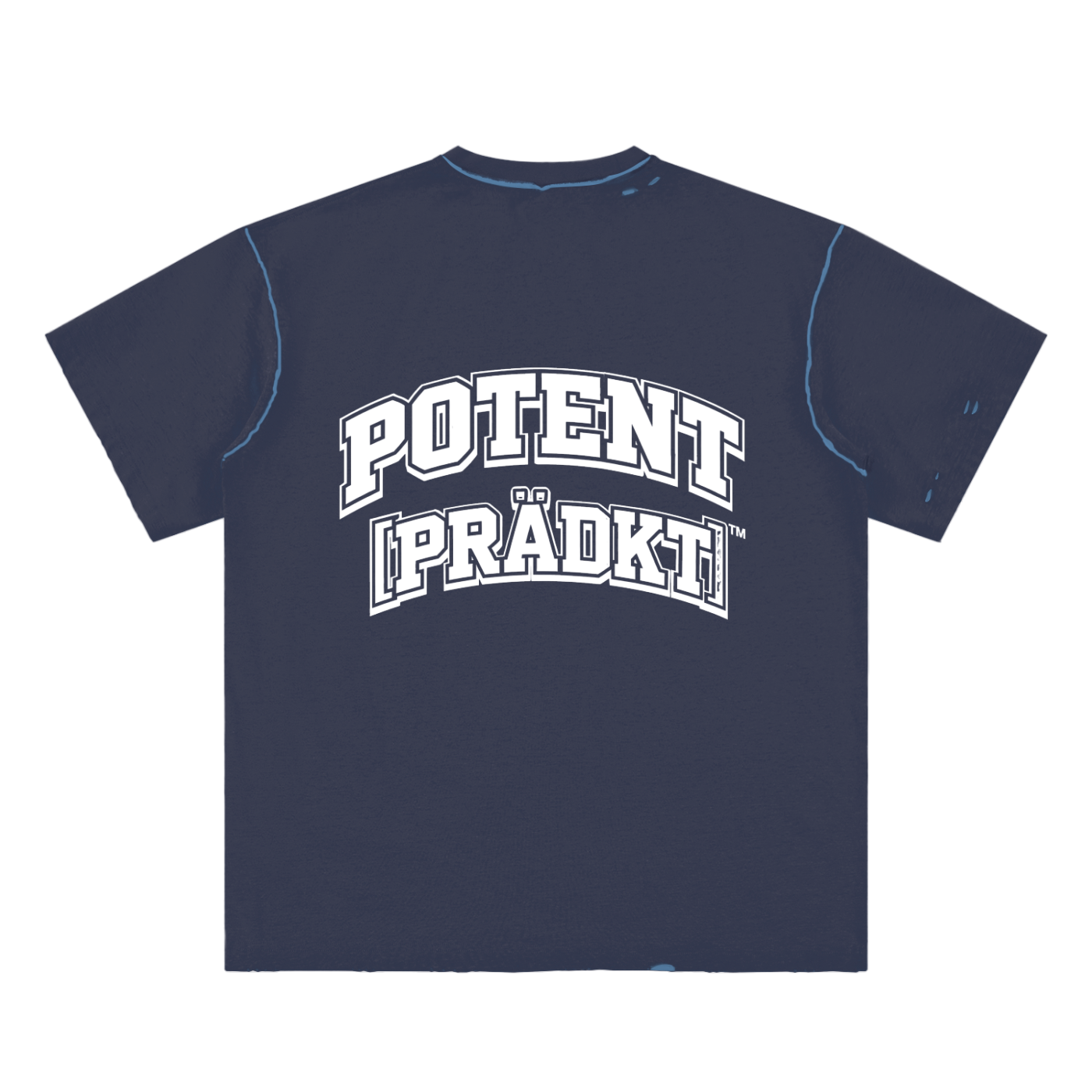 Hand-frayed Reversible T-shirt