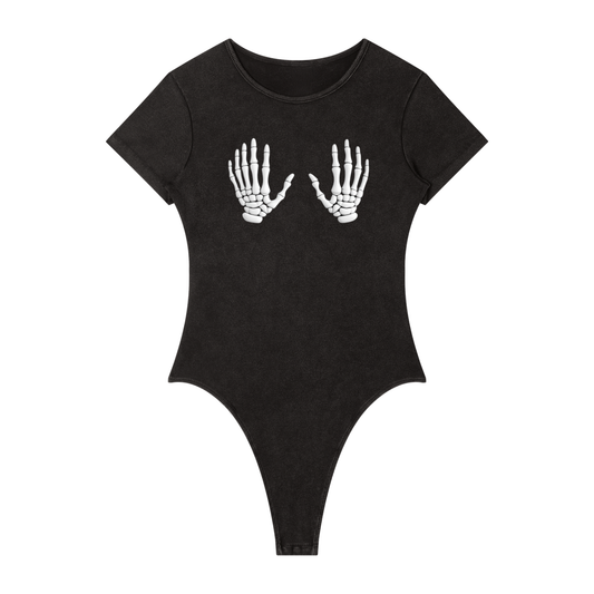 Women's Mineral Wash Crewneck Bodysuit