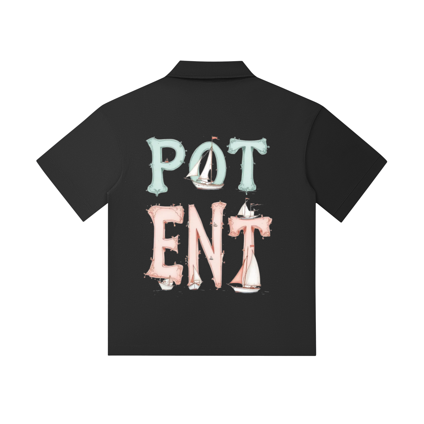 Drop Shoulder Short-Sleeve Polo