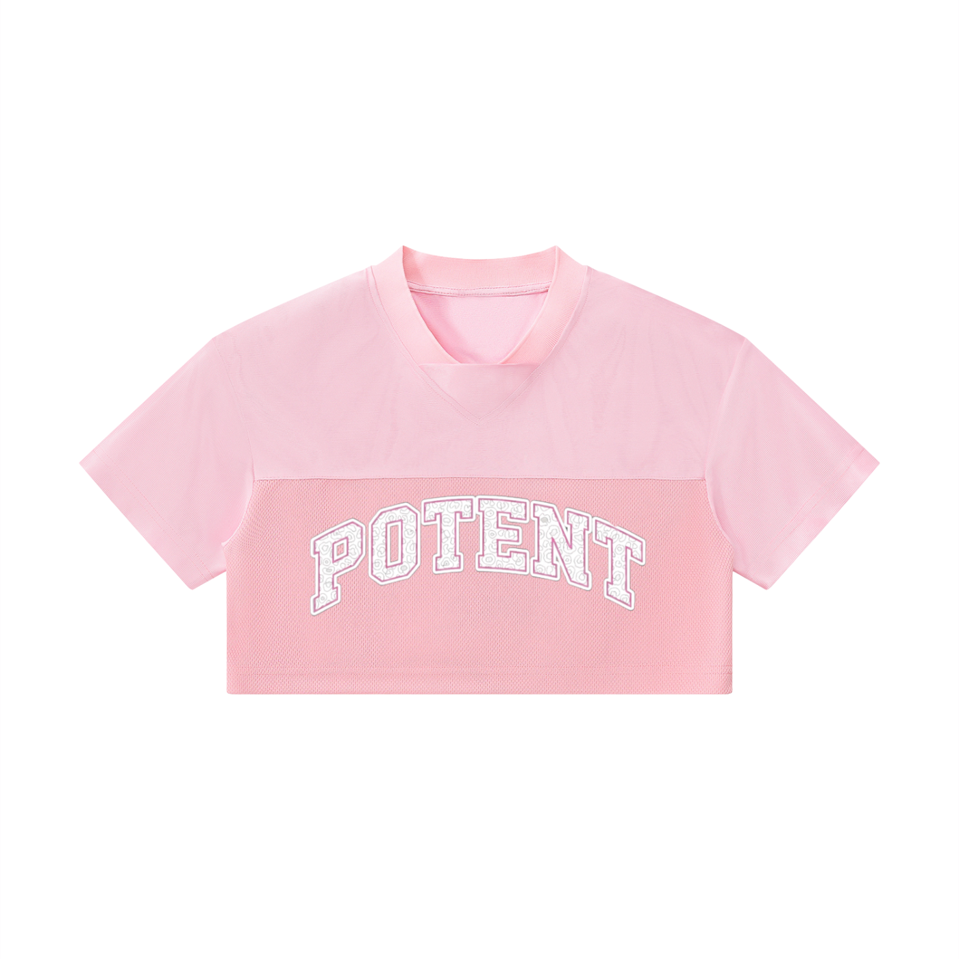 Women’s Cropped Paneled V-Neck Jersey