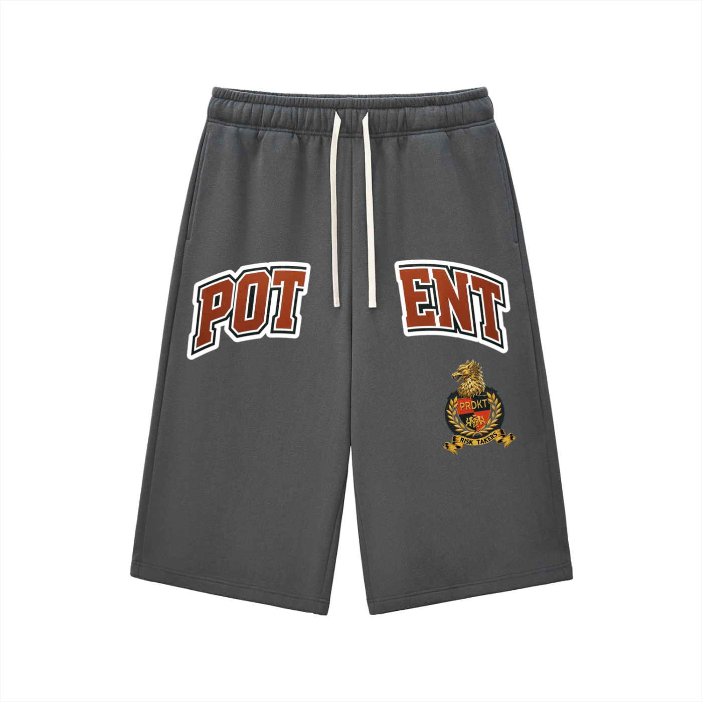Relaxed Drawstring Three-quarter Sweatpants