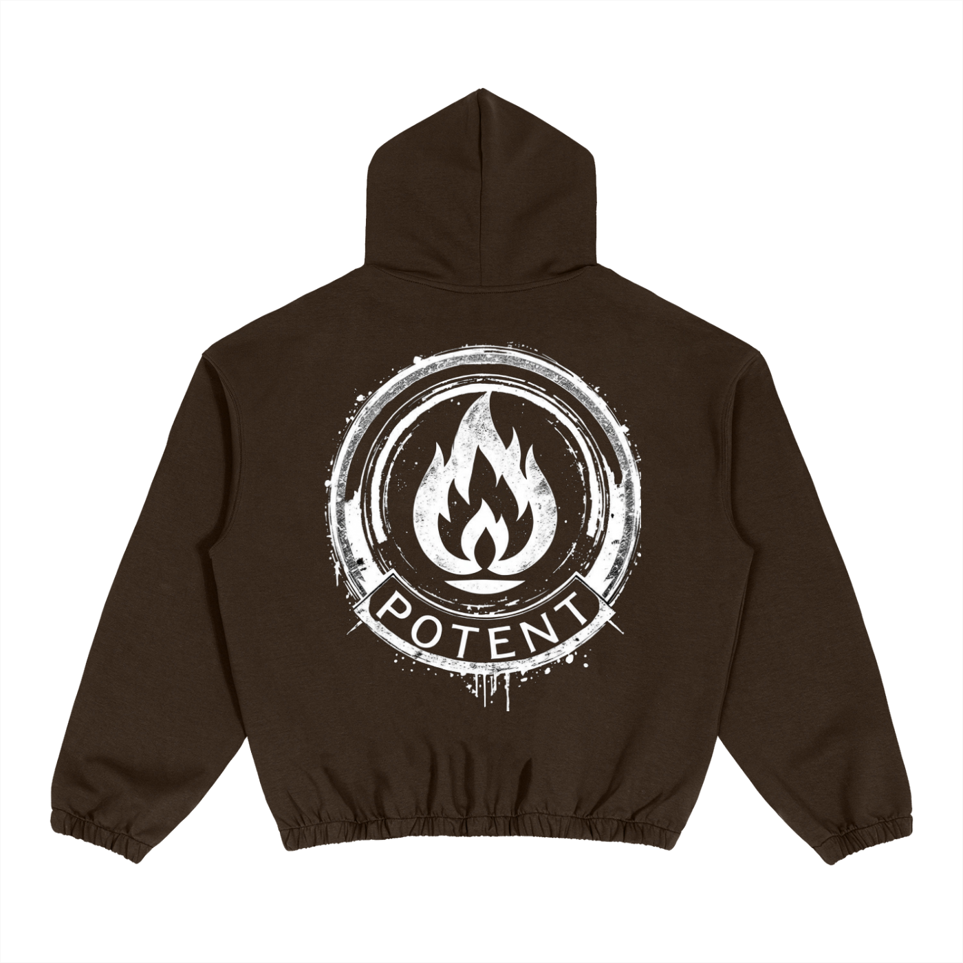 Boxy Cinched Hem Hoodie 380 GSM