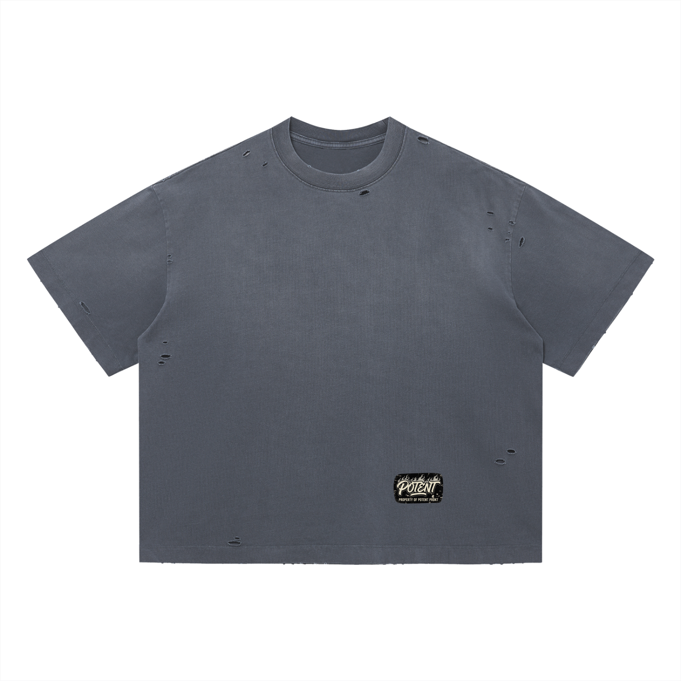 Vintage Washed Distressed Boxy Oversized T-Shirt