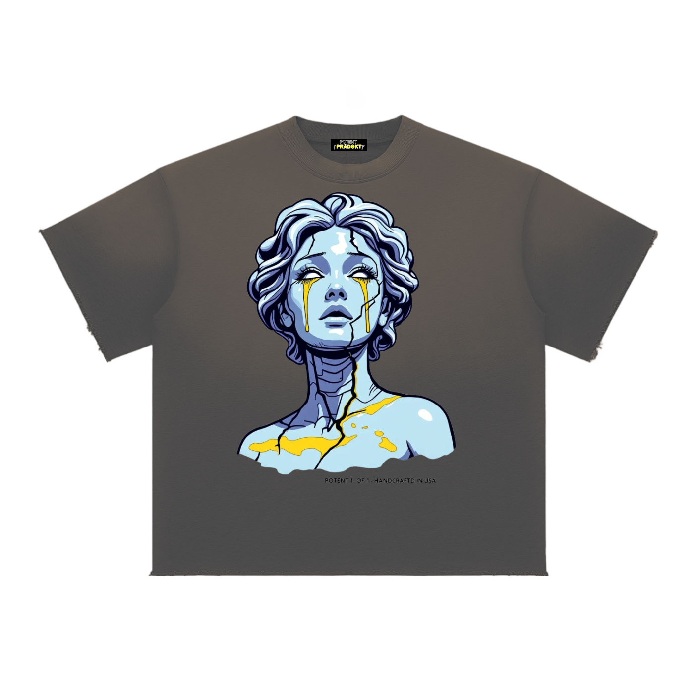 Sun Fade Raw Edge T-Shirt