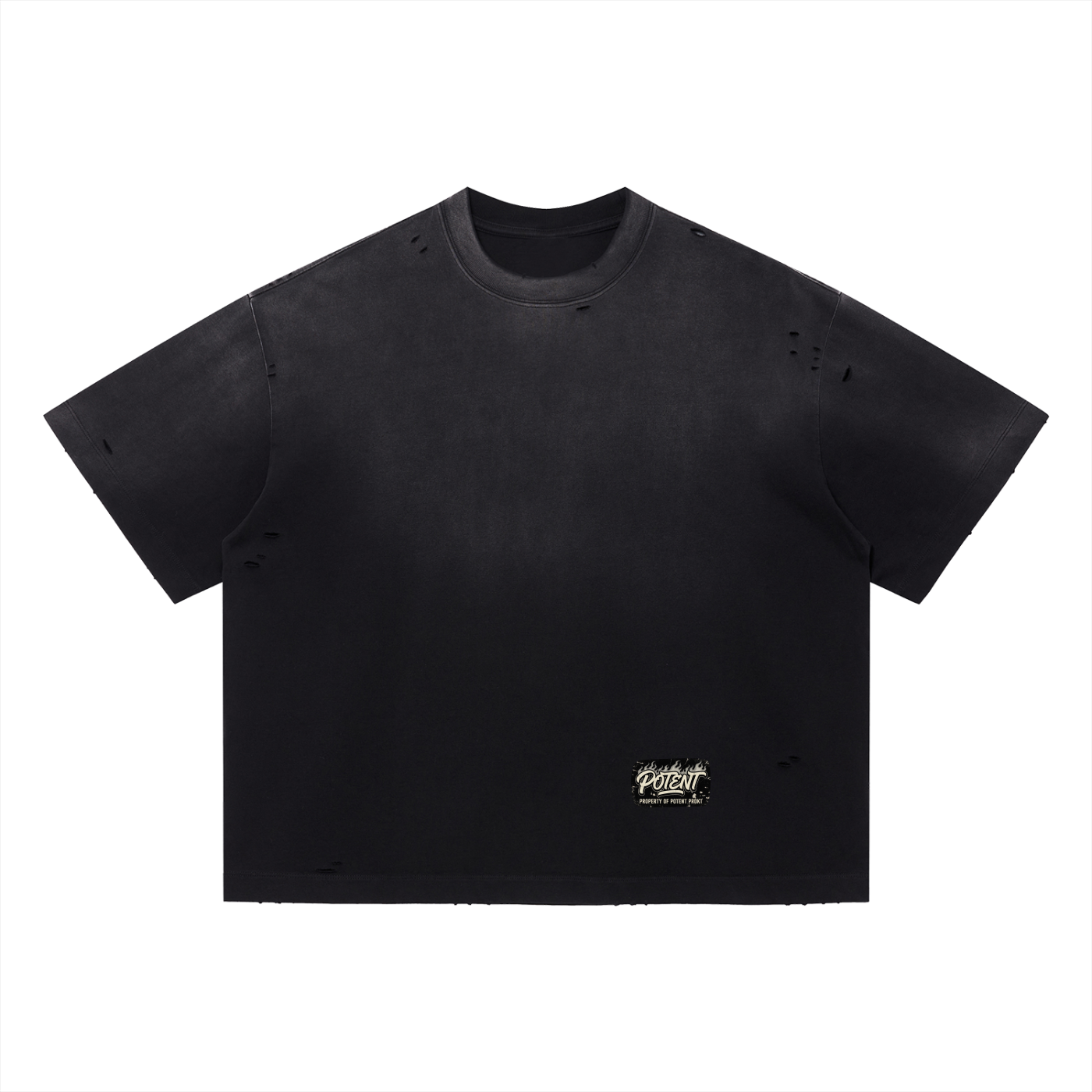 Vintage Washed Distressed Boxy Oversized T-Shirt