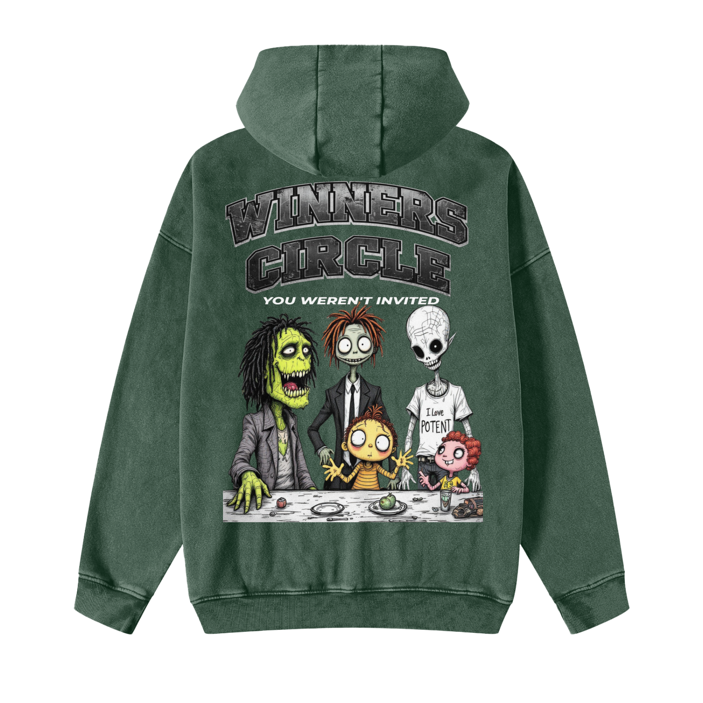 Snow Washed Zip-Through Fleece Hoodie