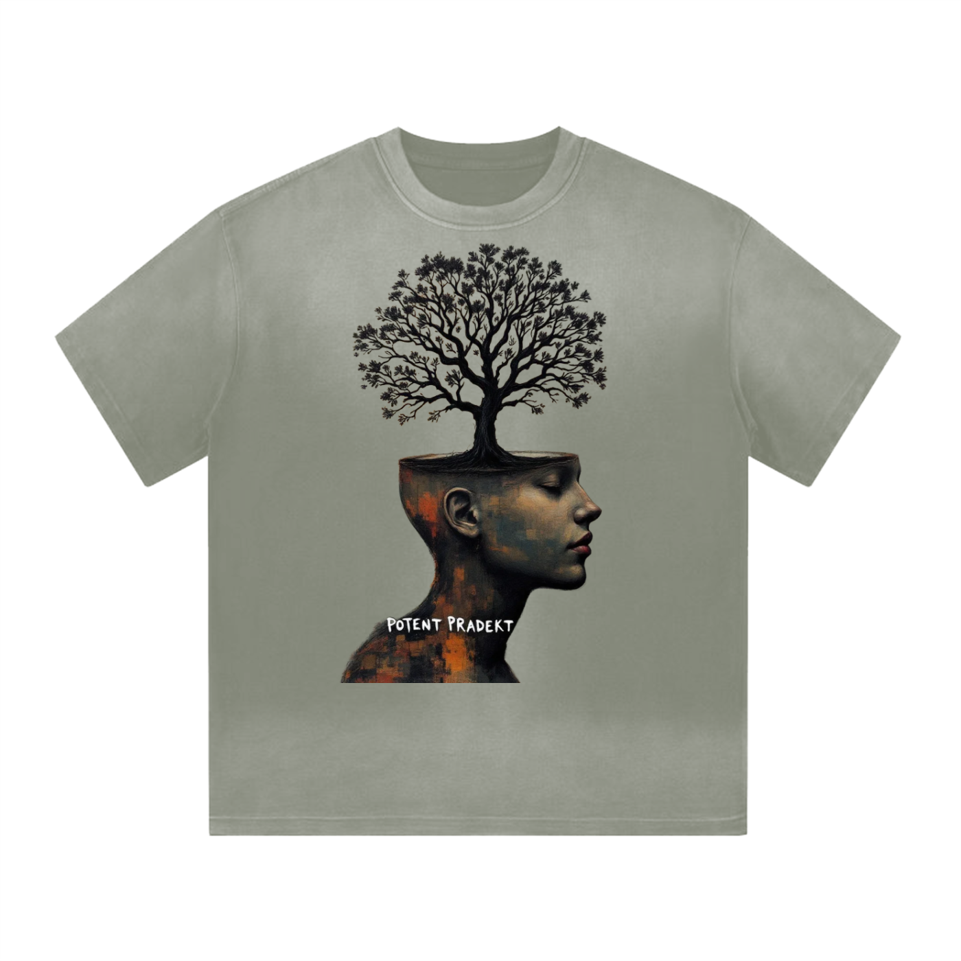 “I” Shaped Monkey Washed Drop Shoulder T-Shirt - 300 GSM