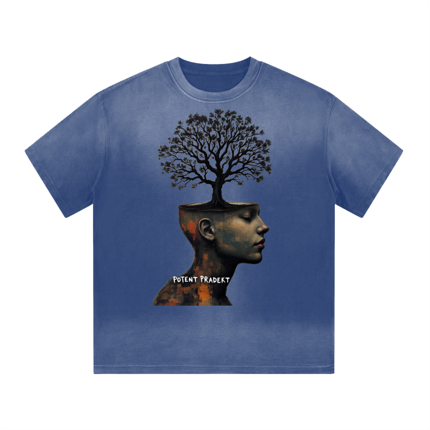 “I” Shaped Monkey Washed Drop Shoulder T-Shirt - 300 GSM