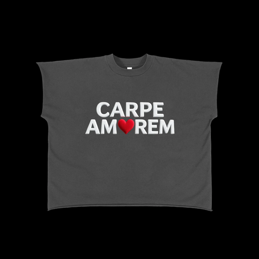 Raw Edge Boxy Non-Shrink T-Shirt