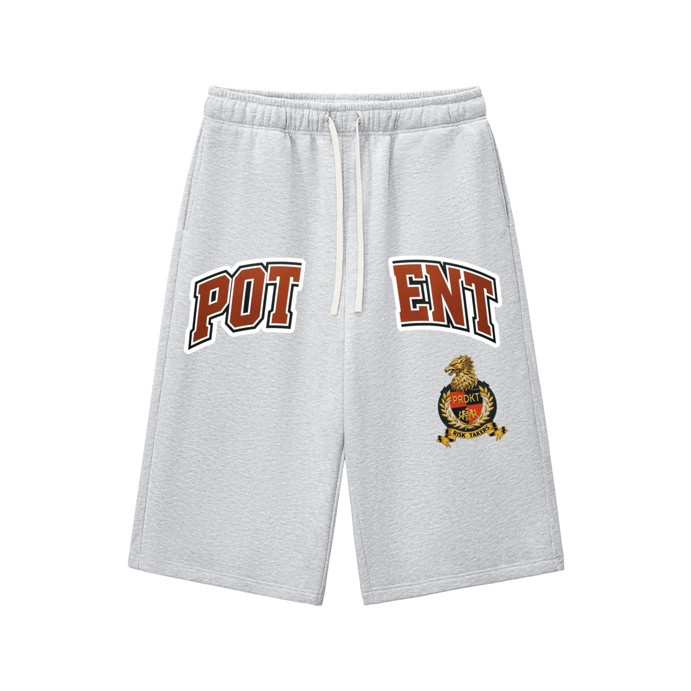 Relaxed Drawstring Three-quarter Sweatpants