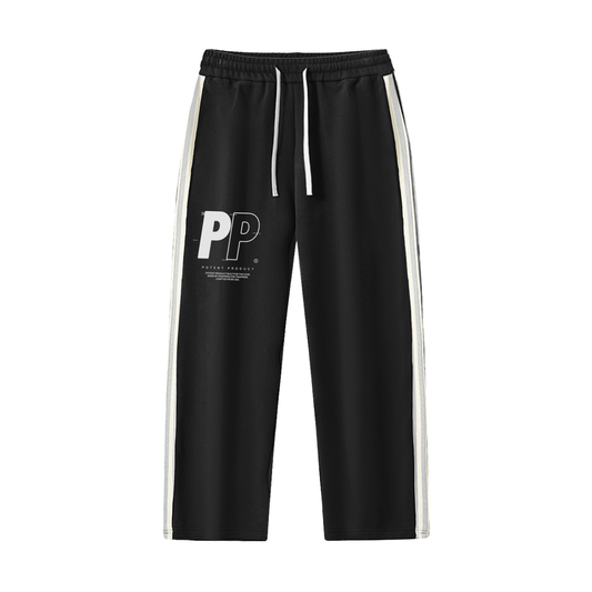 Contrast Side-Stripe Straight-Leg  Pants