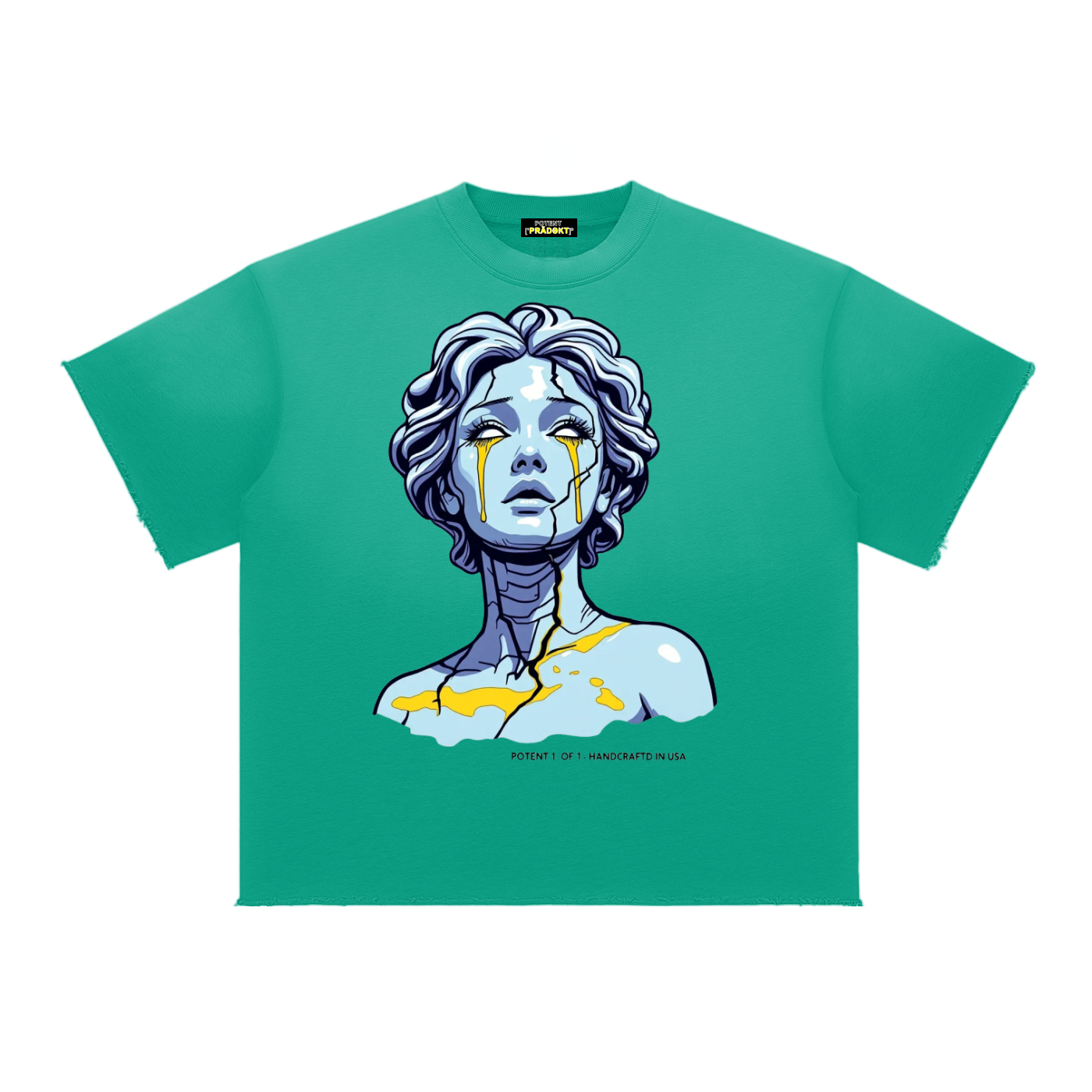 Sun Fade Raw Edge T-Shirt