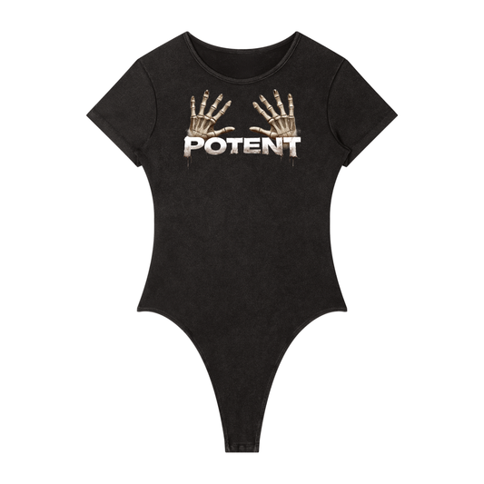 Women's Mineral Wash Crewneck Bodysuit